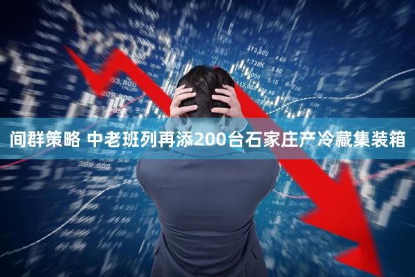 间群策略 中老班列再添200台石家庄产冷藏集装箱