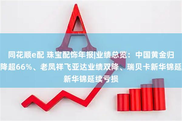 同花顺e配 珠宝配饰年报|业绩总览：中国黄金归母利润降超66%、老凤祥飞亚达业绩双降、瑞贝卡新华锦延续亏损