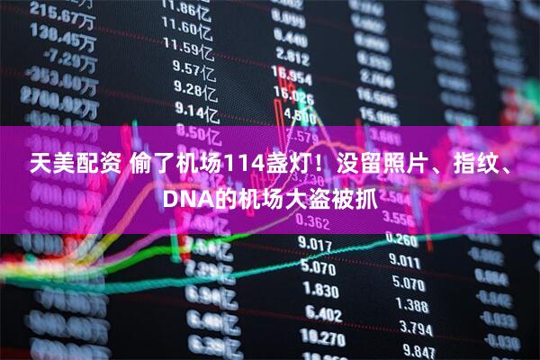 天美配资 偷了机场114盏灯!没留照片、指纹、DNA的机场大盗被抓
